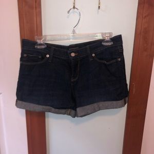 Banana Republic pre-rolled denim shorts
